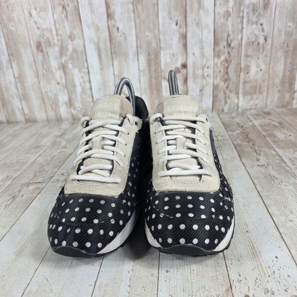 Saucony Shadow 5000 Women Black White Polka Dot Sneakers Shoes Size 8.5 - Picture 4 of 8